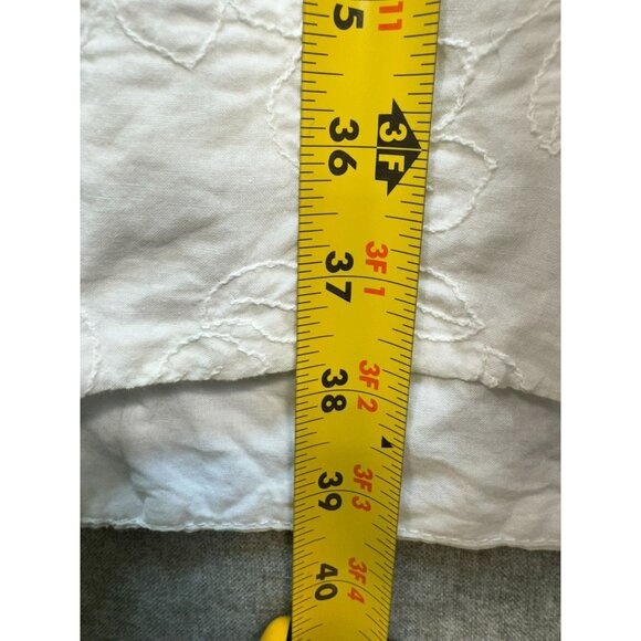 Bisou Bisou Womens Embroidered Halter Wrap Dress Size 4 White  Floral Pattern - Picture 12 of 14